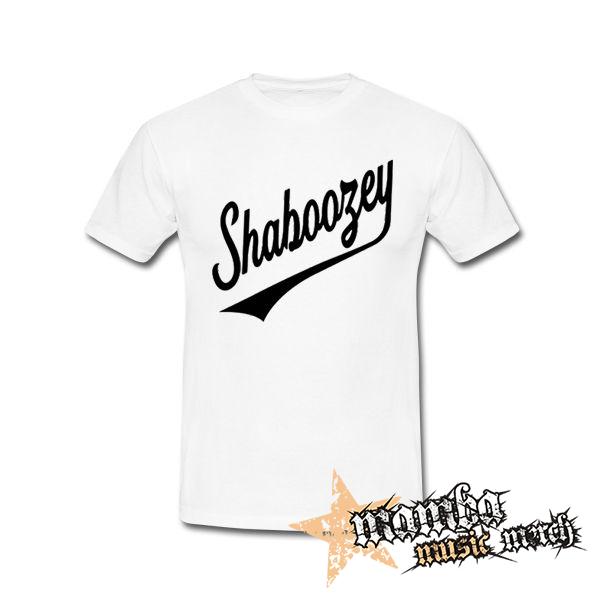 SHABOOZEY - Logo Singer - biele pánske tričko