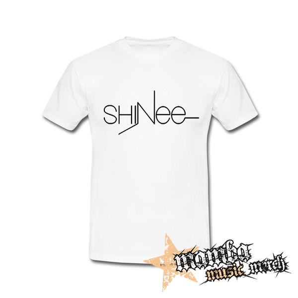 SHINEE - Logo Kpop Band - biele pánske tričko