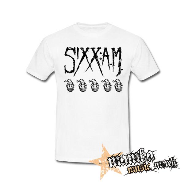 SIXX AM - Logo - biele pánske tričko