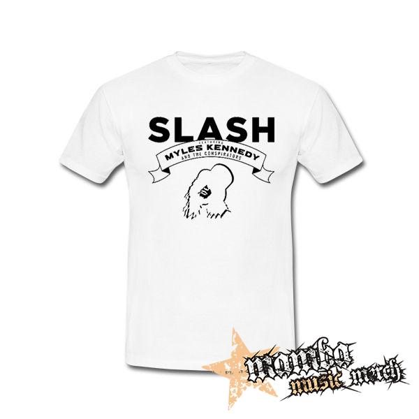 SLASH - Conspirators Myles Kennedy Face - biele pánske tričko