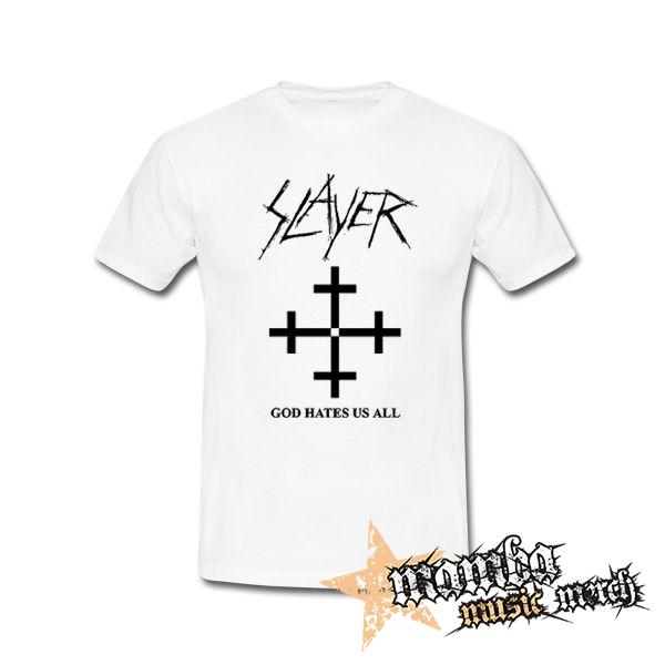 SLAYER - God Hates Us All - biele pánske tričko