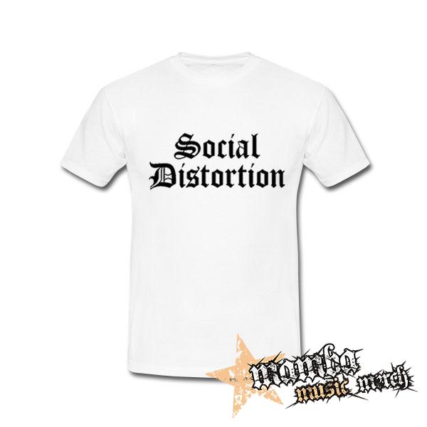 SOCIAL DISTORTION - Logo - biele pánske tričko