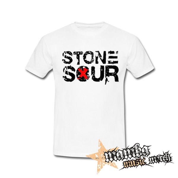 STONE SOUR - Logo - biele pánske tričko
