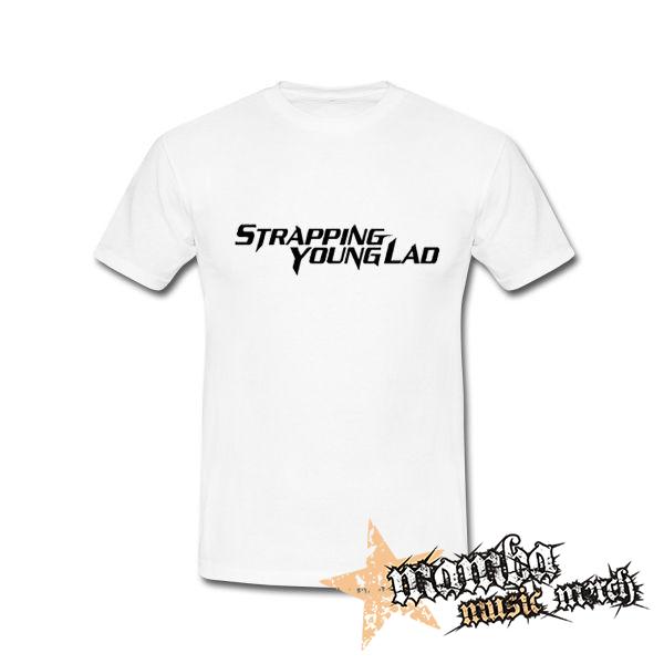 STRAPPING YOUNG LAD - Logo - biele pánske tričko