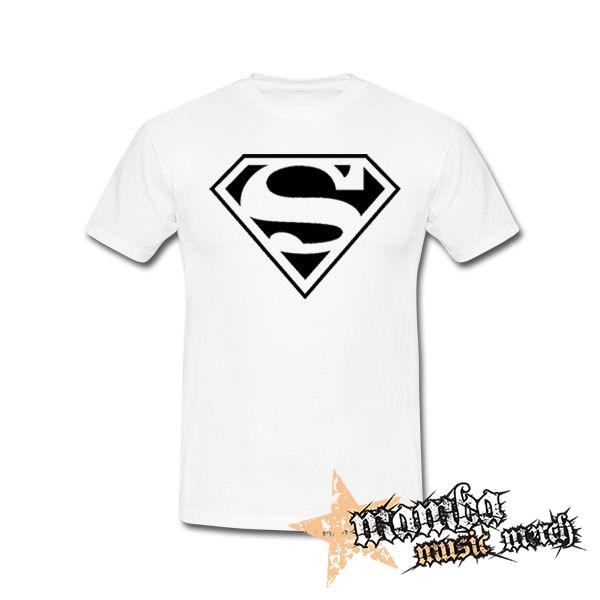 SUPERMAN - Logo - biele pánske tričko
