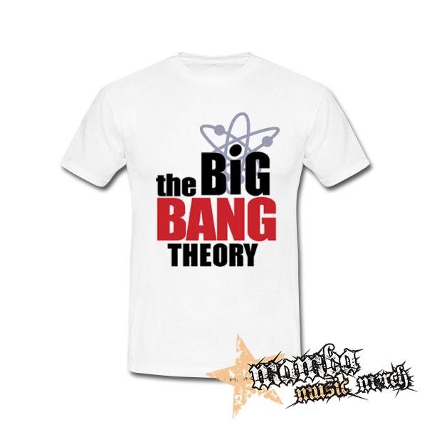 THE BIG BANG THEORY - TEORIA VELKEHO TRESKU - Logo - biele pánske tričko