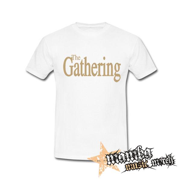 THE GATHERING - Logo Gold - biele pánske tričko