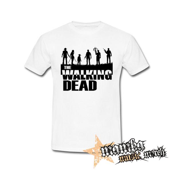THE WALKING DEAD - Silhouette - biele pánske tričko