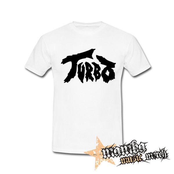 TURBO - Logo Black - biele pánske tričko