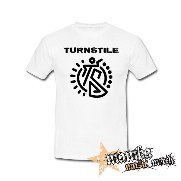TURNSTILE - Logo Crest - biele pánske tričko