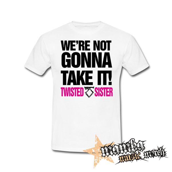 TWISTED SISTER - Were Not Gonna Take It  Motive 2 - biele pánske tričko