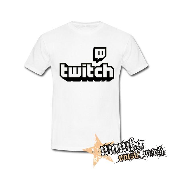 TWITCH - White Logo Sign - biele pánske tričko