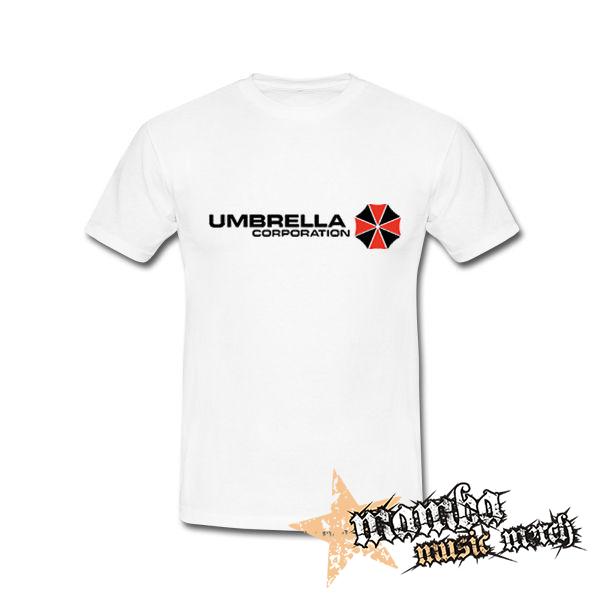 UMBRELLA CORPORATION - Logo Red White - biele pánske tričko