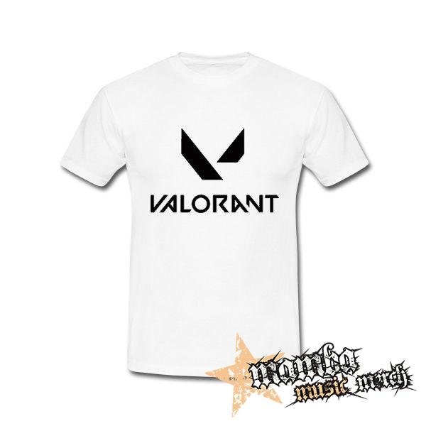 VALORANT - Logo - biele pánske tričko