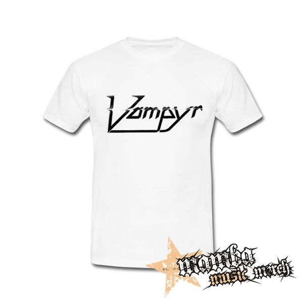 VAMPYR - Logo Cult Metal Band - biele pánske tričko