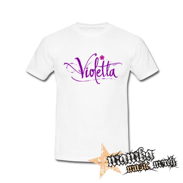 VIOLETTA - Logo - biele pánske tričko