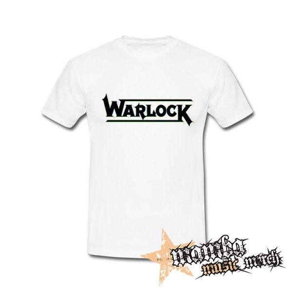 WARLOCK - Logo - biele pánske tričko