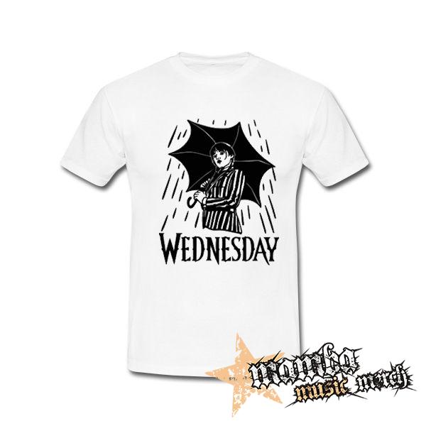 WEDNESDAY - Nevermore - biele pánske tričko
