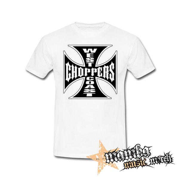 WEST COAST CHOPPERS - Logo - biele pánske tričko