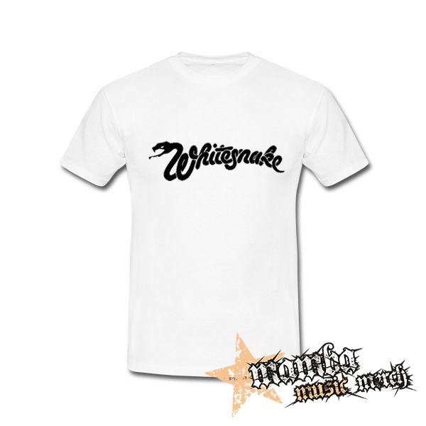 WHITESNAKE - Logo - biele pánske tričko