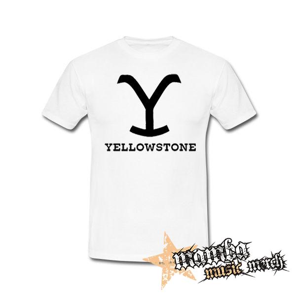 YELLOWSTONE - Logo - biele pánske tričko