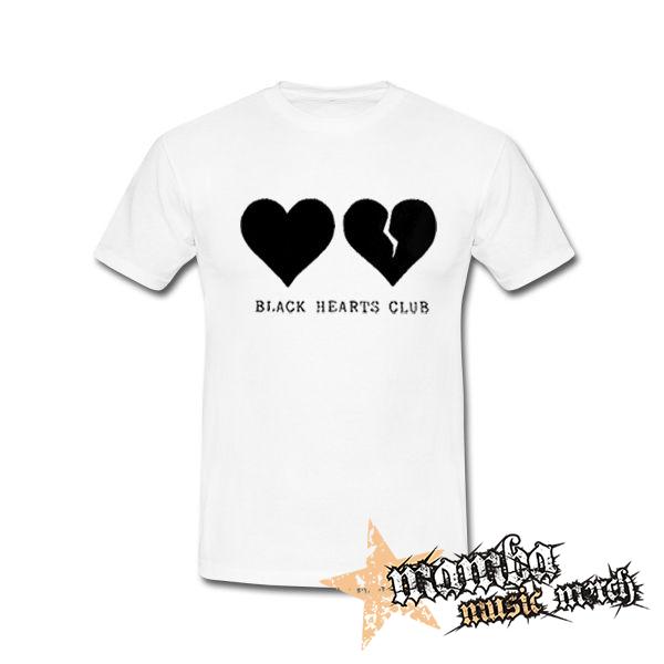 YUNGBLUD - Black Hearts Club - biele pánske tričko