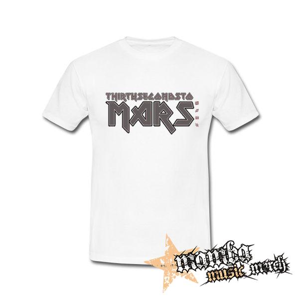 30 SECONDS TO MARS - Iron Maiden Logo - biele detské tričko
