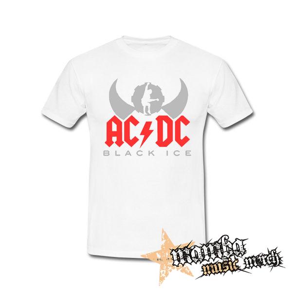 ACDC - Black Ice Angus Silhouette - biele detské tričko