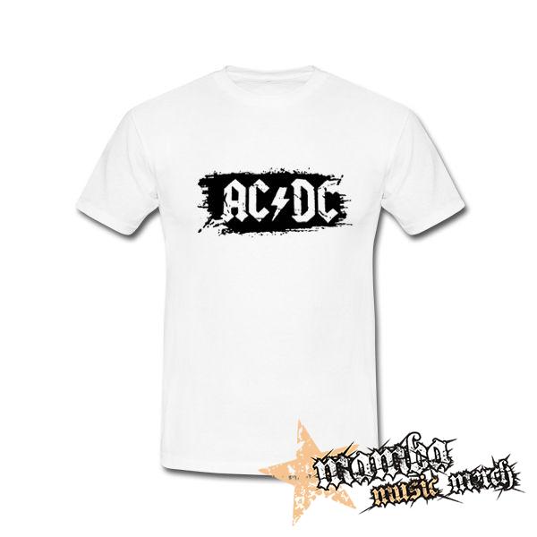 ACDC - Patches Black - biele detské tričko