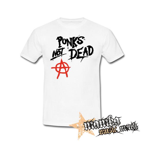 ANARCHY - Punks Not Dead - biele detské tričko
