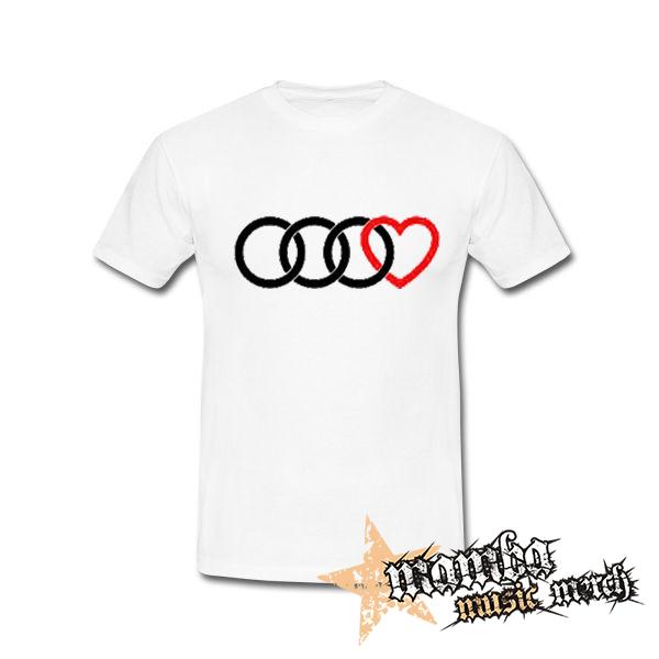 AUDI - Love - biele detské tričko