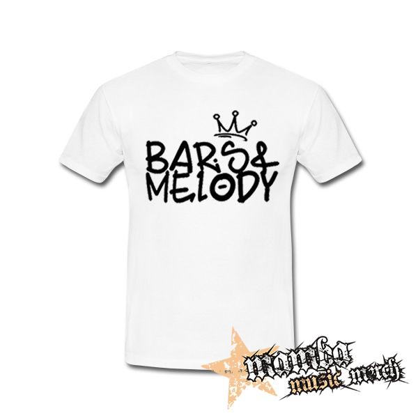 BARS & MELODY - Logo Crest - biele detské tričko