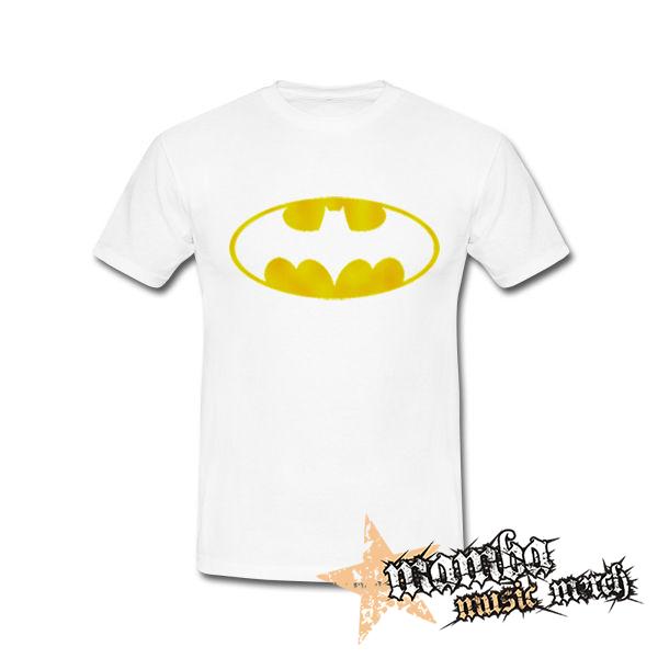 BATMAN - Yellow Logo - biele detské tričko