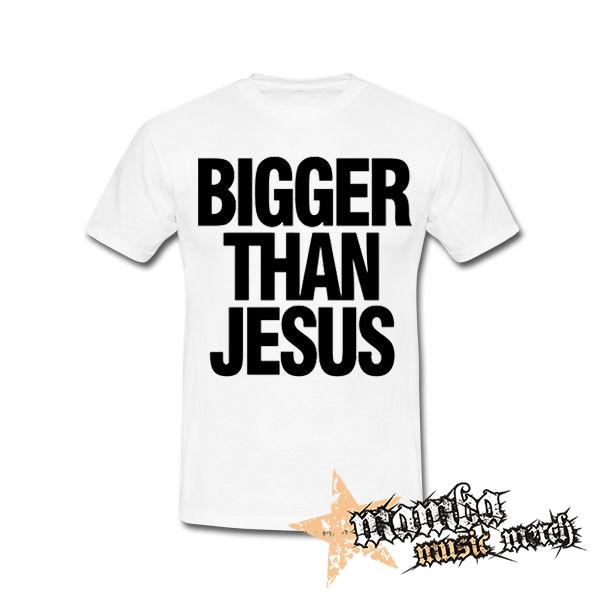 BIGGER THAN JESUS - biele detské tričko