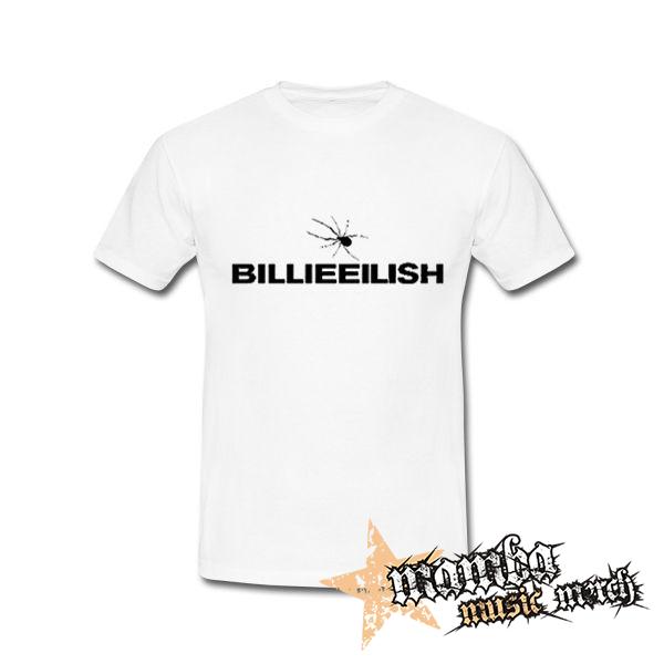 BILLIE EILISH - Logo Spider - biele detské tričko
