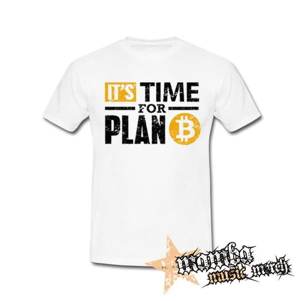 BITCOIN - Its Time For Plan B - biele detské tričko