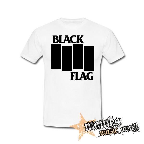 BLACK FLAG - Logo Crest - biele detské tričko
