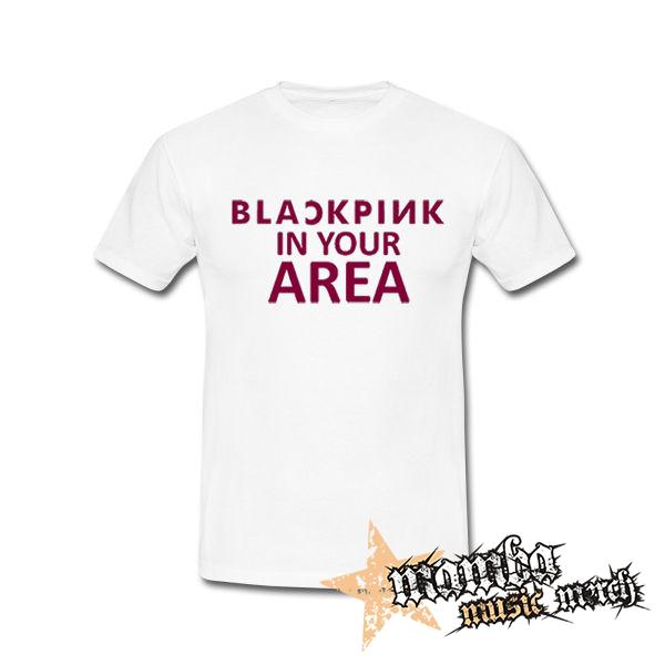 BLACKPINK - In Your Area Pink - biele detské tričko