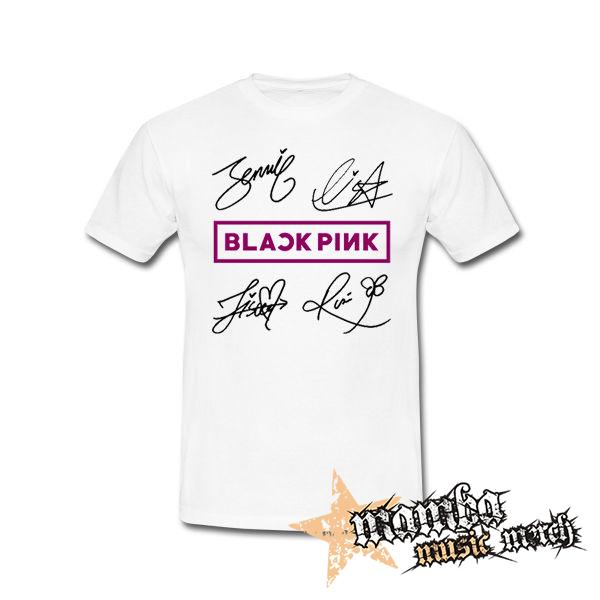 BLACKPINK - Logo & Signature - biele detské tričko