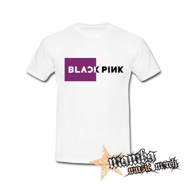 BLACKPINK - Pink Square Crest - biele detské tričko