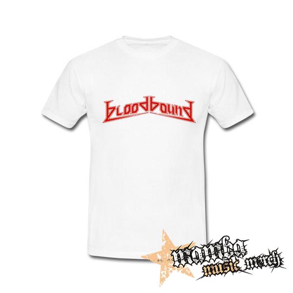 BLOODBOUND - Red Logo Band - biele detské tričko
