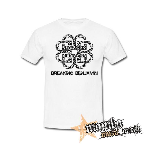 BREAKING BENJAMIN - Black Logo - biele detské tričko