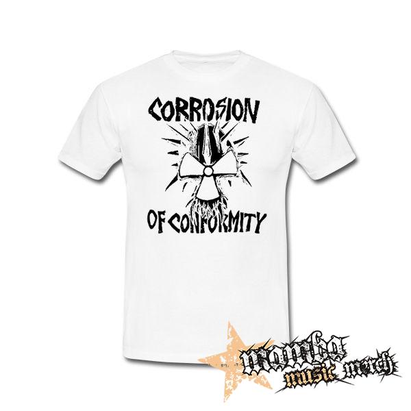 CORROSION OF CONFORMITY - Logo Skull  Motive 2 - biele detské tričko