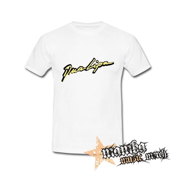 DUA LIPA - Yellow Logo - biele detské tričko