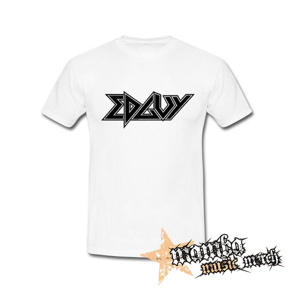 EDGUY - Logo na ČIERNE - biele detské tričko