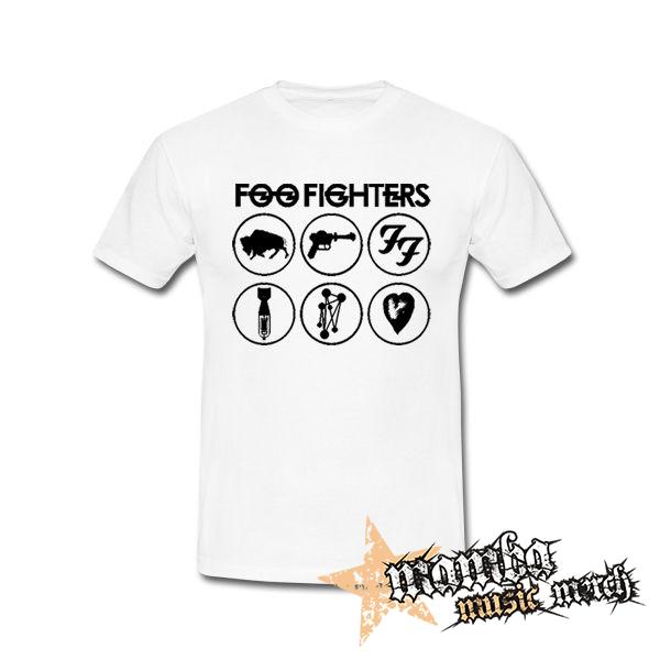 FOO FIGHTERS - Album Collection - biele detské tričko
