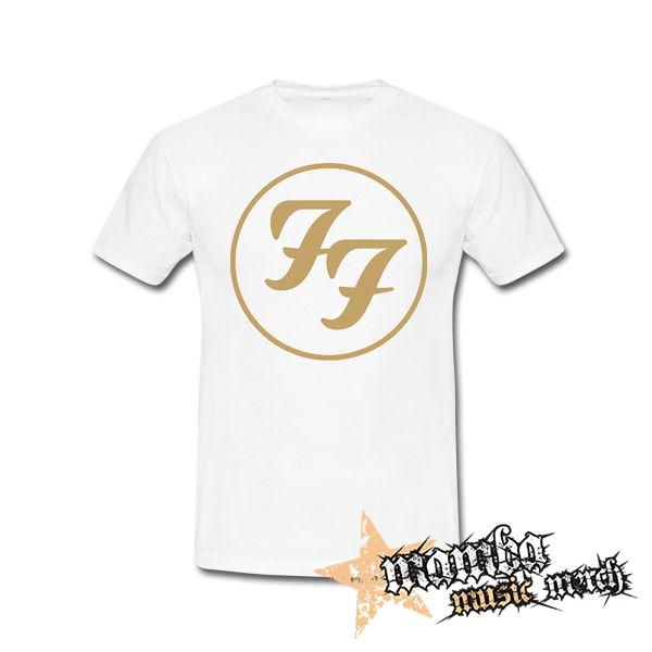 FOO FIGHTERS - Gold Logo - biele detské tričko