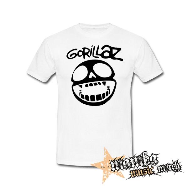 GORILLAZ - Noodle Skull Face - biele detské tričko