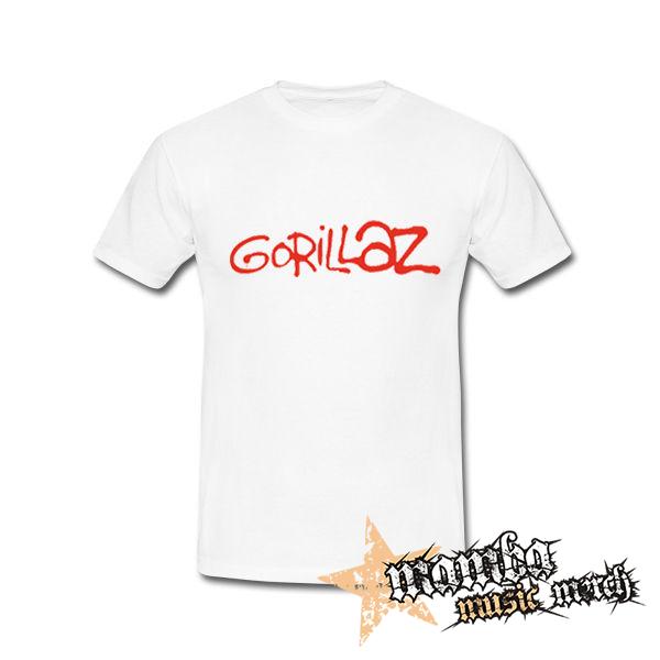 GORILLAZ - Red Logo - biele detské tričko