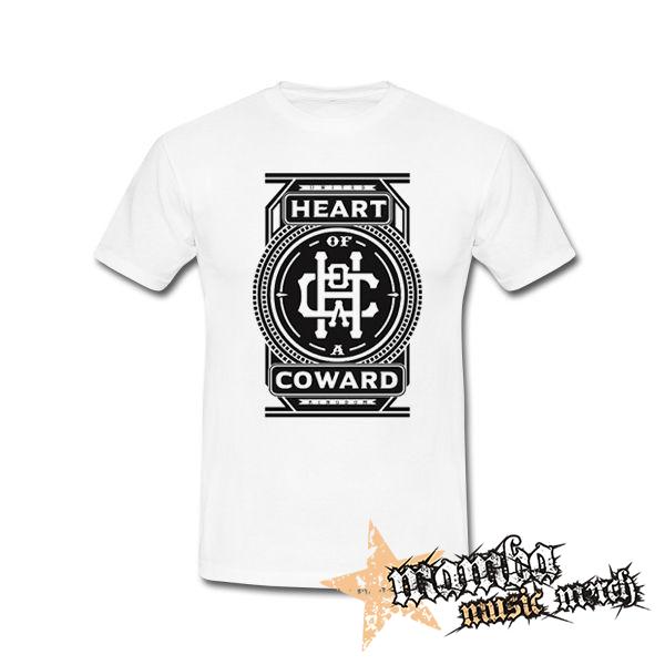 HEART OF A COWARD - Logo - biele detské tričko